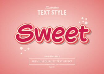 SWEET ILLUSTRATOR TEXT EFFECT