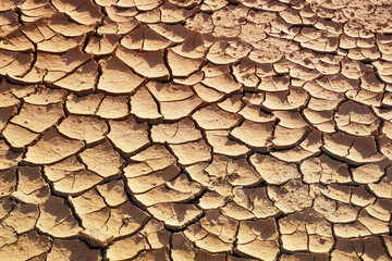 global warming concept of cracked ground