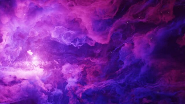 Heavenly starlight night sky, magical and romantic twilight colors of purple blue clouds slowly moving past in time lapse. Make fantasy a reality with this backdrop.