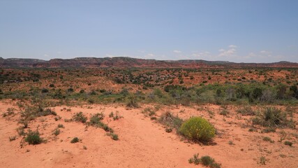 Views of the Beautiful Caprock Canyons and Surrounding Cliffs in Caprock Canyon State Park Near Quitaque, Texas