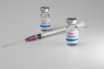 Vaccine and syringe injection. Its uses for prevention, immunization, and treatment from coronavirus
