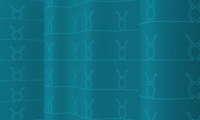 Fototapeta premium Zodiac symbol icons as texture on waved surface