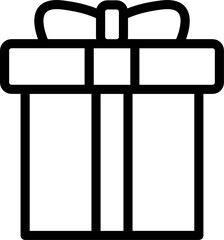 presents minimal line icon