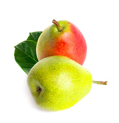 pears fruit isolated on white background