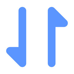 Flat mobile data icon