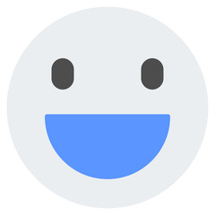 Fototapeta premium Flat emoticon icon