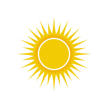 sun logo template vector icon