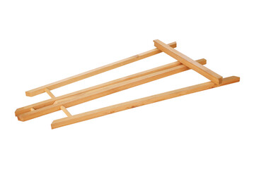  Drawing easel isolated on white background .