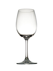 Wine glass isolated on a white background.Clipping path.
