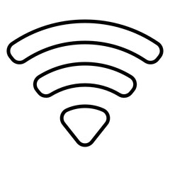 Outline wifi icon