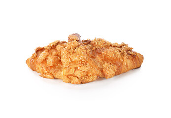 Almond Bread on white background.