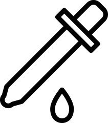 eyedropper minimal line icon