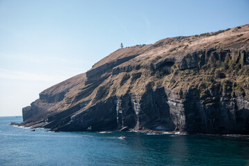 우도섬에서 찍은 큰 바위언덕