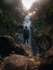 Obraz premium hiker in the mountains