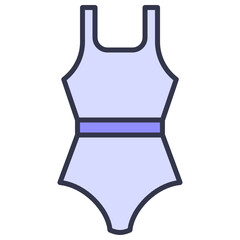 Filled outline Swimsuit Icon