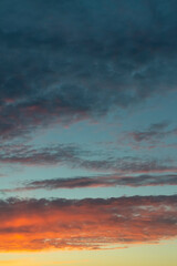 Picturesque beautiful sky as an abstraction and background.