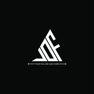 J D F letter logo creative design. J D F unique design