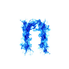 Blue Fire letter N.