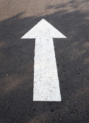 sign and line on tarmac