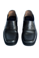 Leather shoes isolated in white background