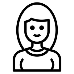 Fototapeta premium Avatar outline icon