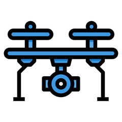 Drone filled outline icon