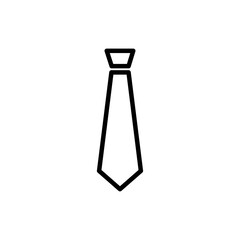 Necktie icon vector. Flat design style on white background. Trendy logo illustration.