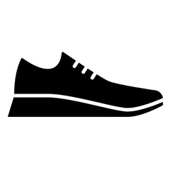 Glyph Running shoes Icon