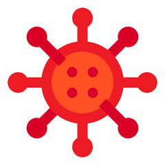 Obraz premium Coronavirus flat icon
