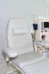 hemodialysis and nephrology, preparation for the hemodialysis procedure in the hospital 