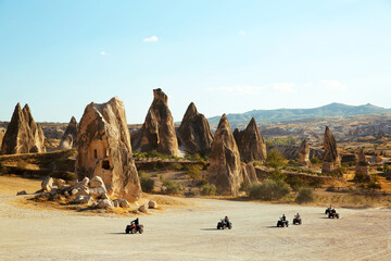 Tourists on ATV in Cappadocia. © 광균 양