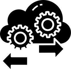 Cloud Acomputing Icon. Technology concept icon style