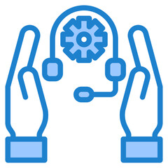 help blue style icon