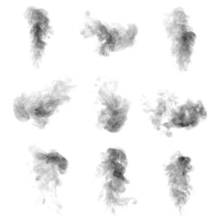 smoke isolated white background