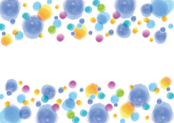 水彩風のかわいい柄の背景素材