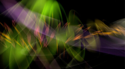 3d Abstract colorful blurred  lights background
