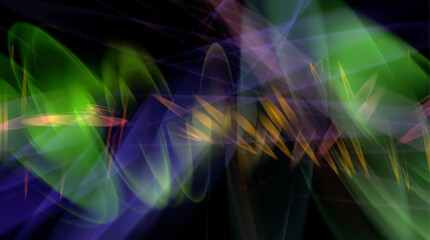 3d Abstract colorful blurred  lights background