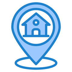 home blue style icon
