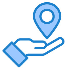 location blue style icon