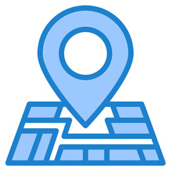 location blue style icon