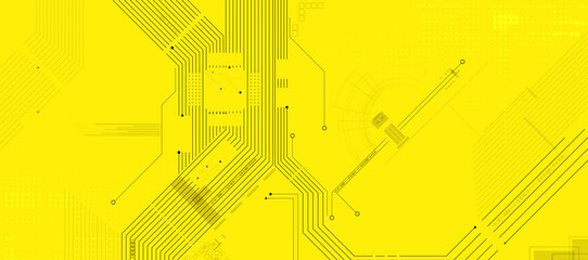 Abstract circuit board futuristic technology processing background