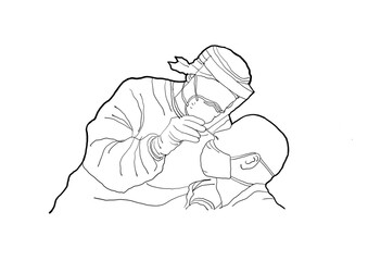 Swap test for Covid-19 pandemic