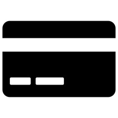 Glyph credit card icon