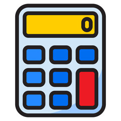 calculator color line style icon