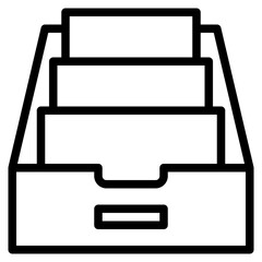 cabinet outline style icon