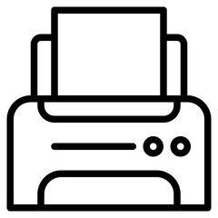 printer outline style icon