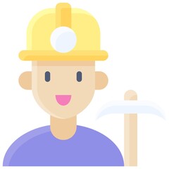 Bitcoin miner icon, Cryptocurrency related vector