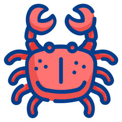 crab line icon