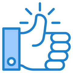 social blue style icon