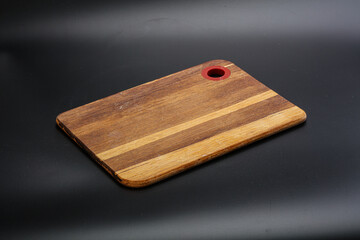 Wooden board for kitchen isolated